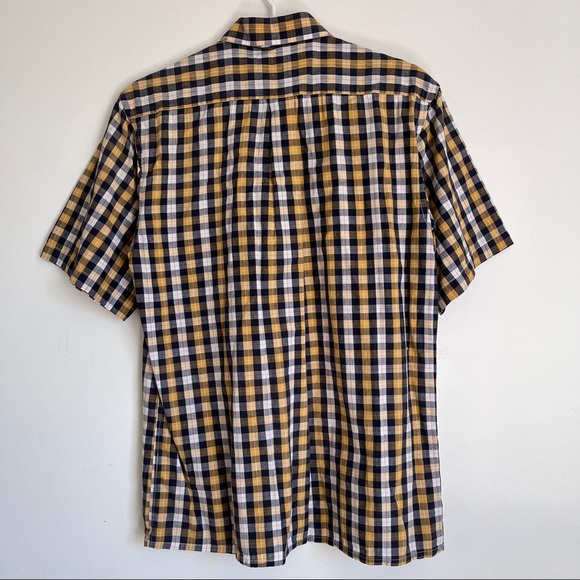 Sergio Louis short sleeved checkered shirt for men, 16-16.5, made in Italy - Picture 3 of 6